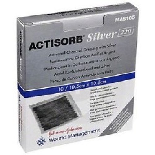 ACTISORB SILV 220 10,5X10,5 3P