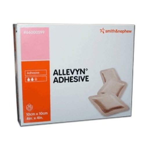 ALLEVYN ADHESIVE 10CMX10CM 10P