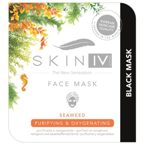 SKIN IV MASCHERA VISO COREANA MONOUSO ALGHE MARINE PURIFICANTE E OSSIGENANTE 25 ML