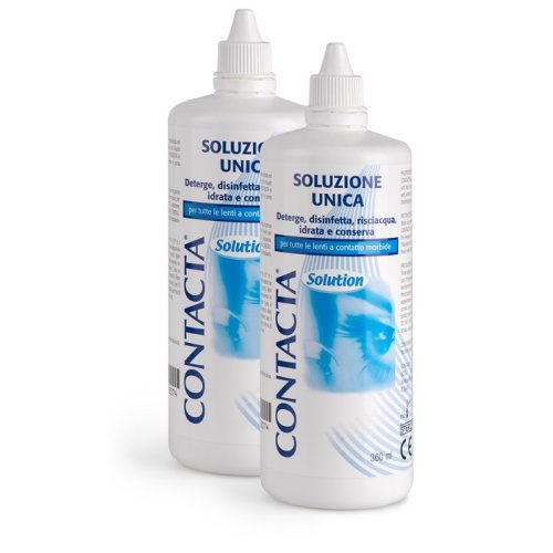 SOLUZIONE PER LENTI A CONTATTO CONTACTA 2 PEZZI 360 ML