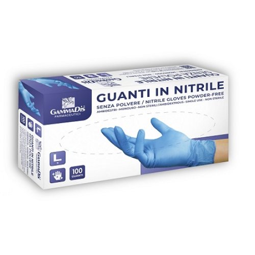 GUANTI NITRILE S/POLV M 100PZ