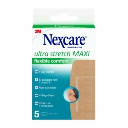 CEROTTO NEXCARE ULTRA STRETCH MAXI FLEXIBLE COMFORT 50X101 MM 5 PEZZI