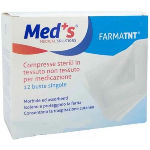 TNT MEDS ST 10X10CM PO 12PZ