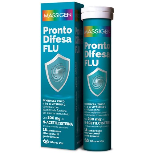 MASSIGEN PRONTO DIFESA FLU 18 COMPRESSE EFFERVESCENTI MASSIGEN PRONTO DIFESA FLU 18 COMPRESSE EFFERVESCENTI