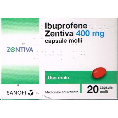 IBUPROFENE (ZENTIVA)*20 cps molli 400 mg