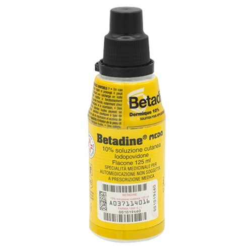 BETADINE*soluz cutanea 125 ml 10% BETADINE*soluz cutanea 125 ml 10%