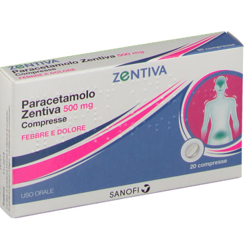 PARACETAMOLO (ZENTIVA)*20 cpr 500 mg