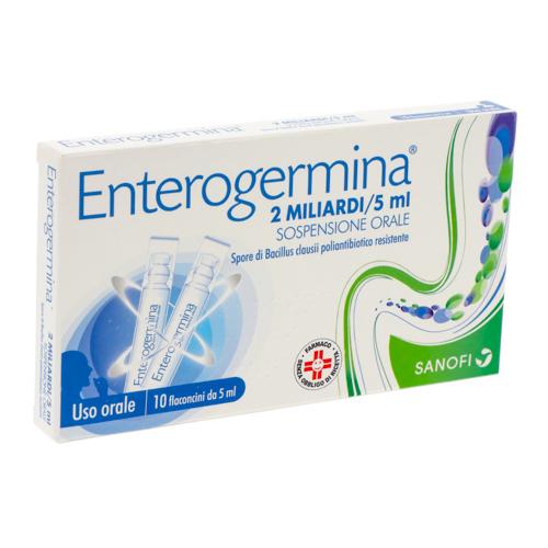 ENTEROGERMINA*orale sosp 10 flaconcini 2 mld 5 ml